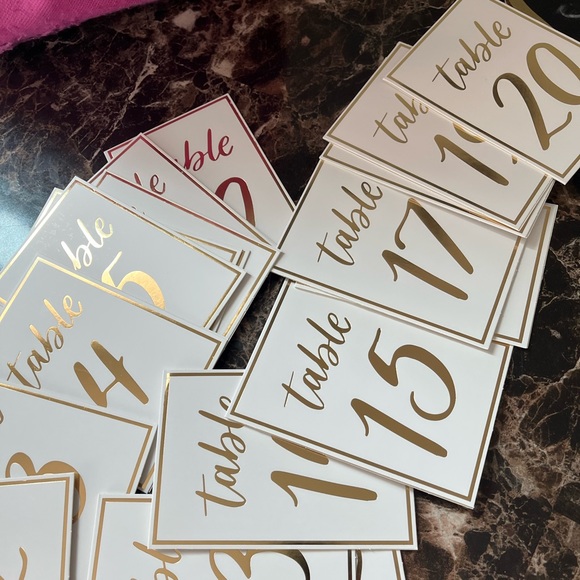 Table Numbers 1-20 - Picture 5 of 5